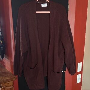 Old Navy Rich Dark Red Women's Cardigan